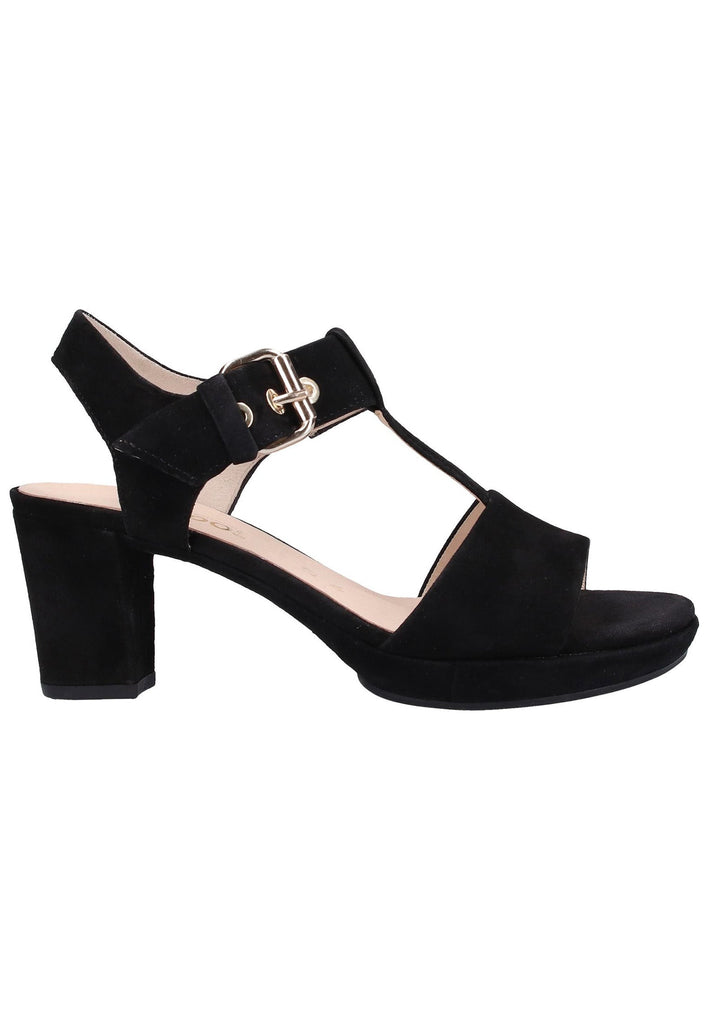 Gabor Sandalen Leder Schwarz - surf4shoes