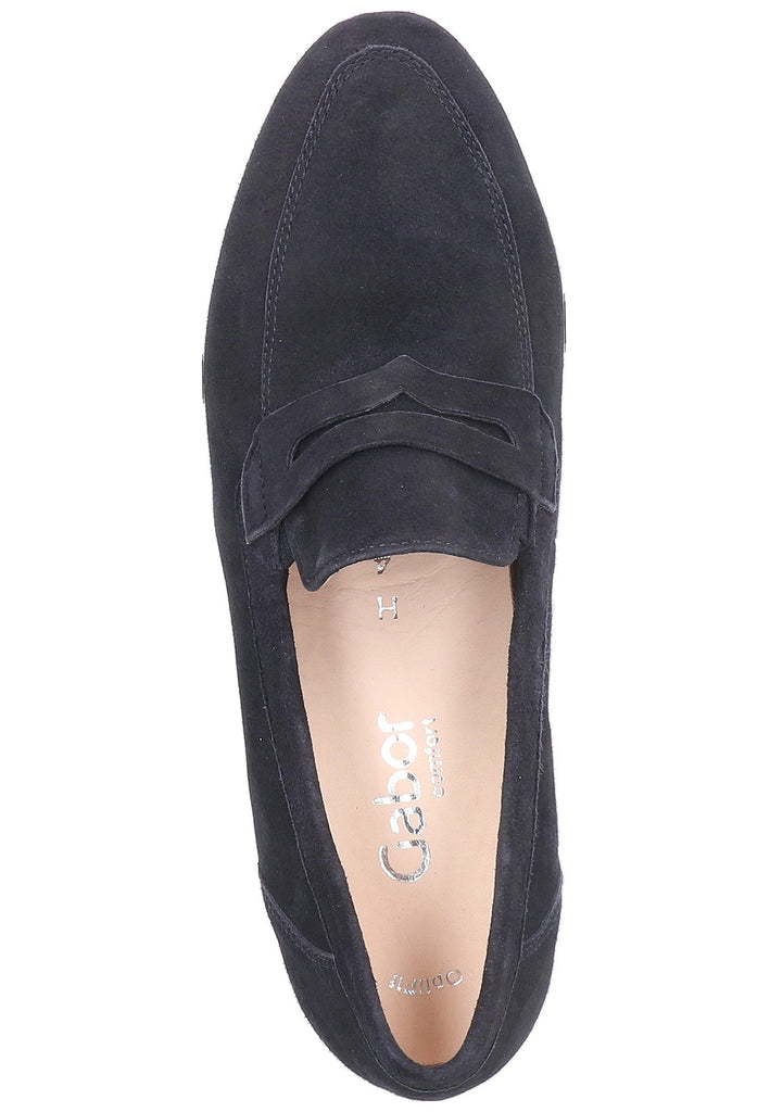 Gabor Slipper Nubukleder Pazifik - surf4shoes