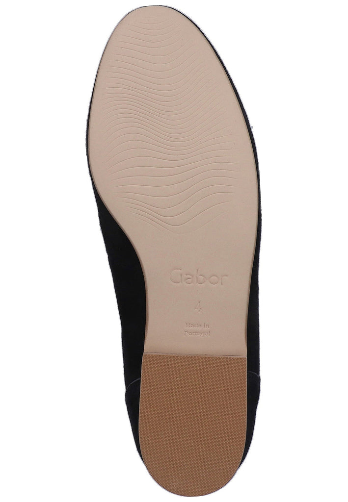 Gabor Slipper Nubukleder Pazifik - surf4shoes