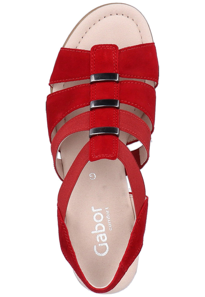 Gabor Sandalen Textil Gold - surf4shoes