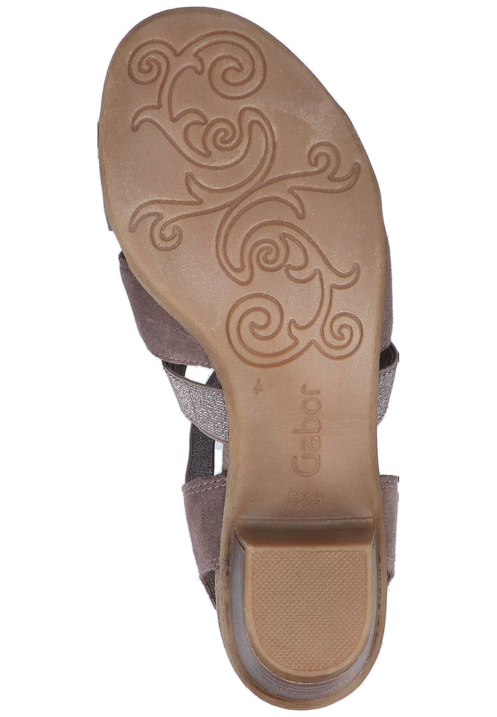 Gabor Sandalen Leder Braun - surf4shoes