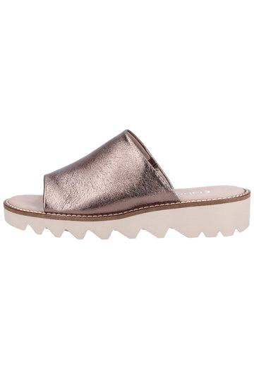 Gabor Pantoletten Leder Bronze - surf4shoes