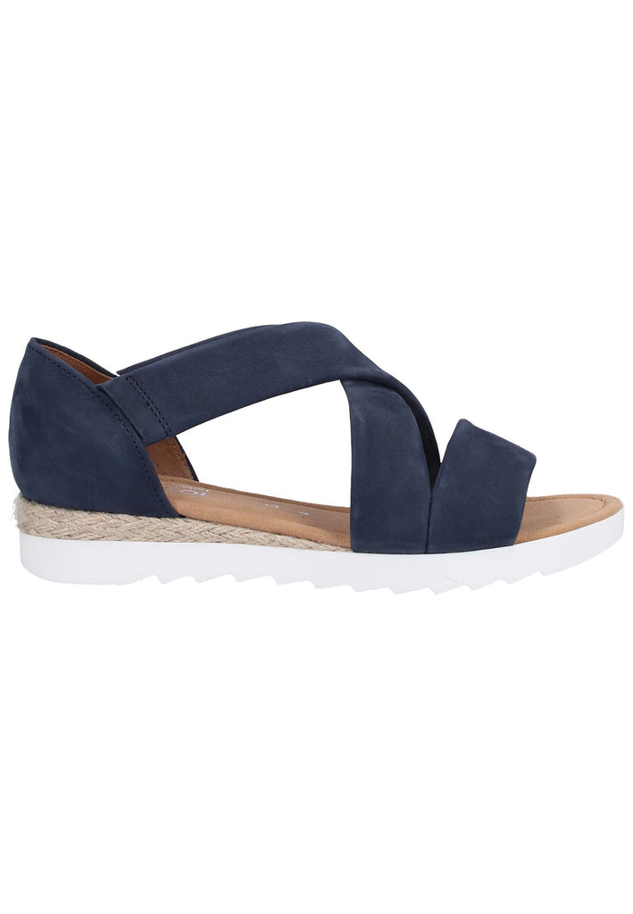 Gabor Sandalen Nubukleder Navy - surf4shoes