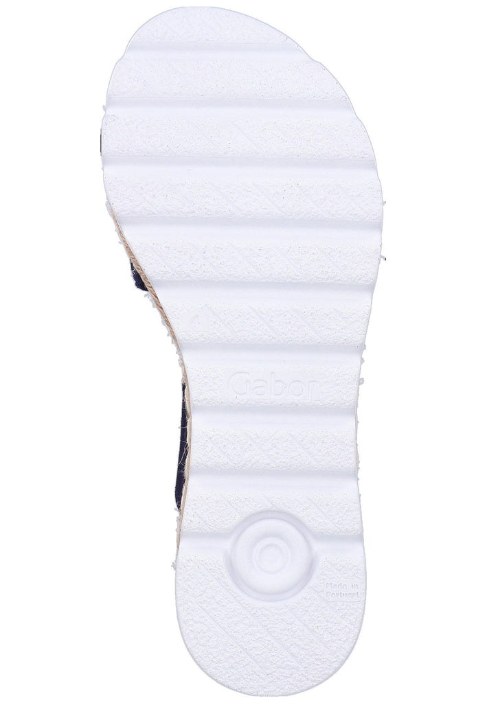 Gabor Pantoletten Leder Blau - surf4shoes