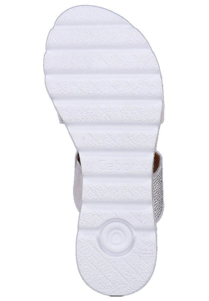 Gabor Pantoletten Leder Hellgrau - surf4shoes