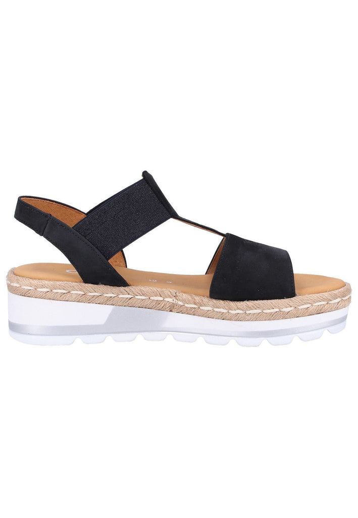 Gabor Sandalen Nubukleder Dunkelblau - surf4shoes