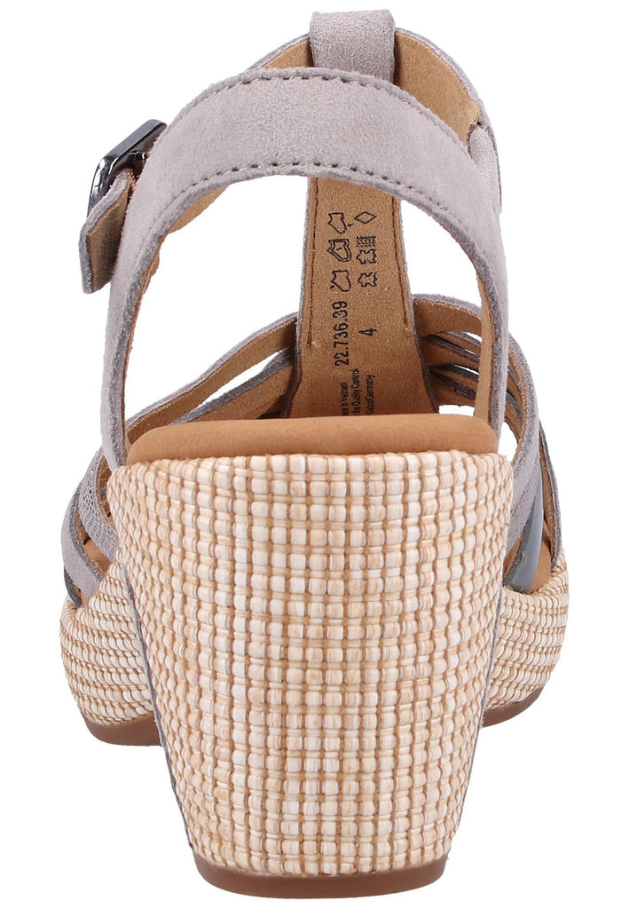 Gabor Sandalen Textil Grau - surf4shoes