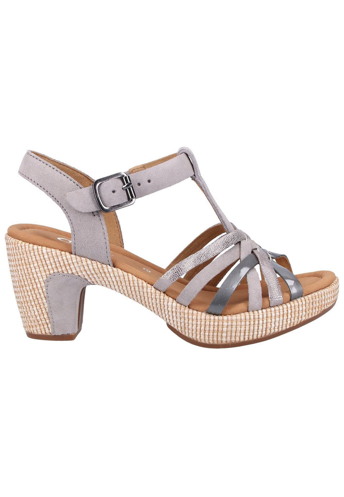Gabor Sandalen Textil Grau - surf4shoes