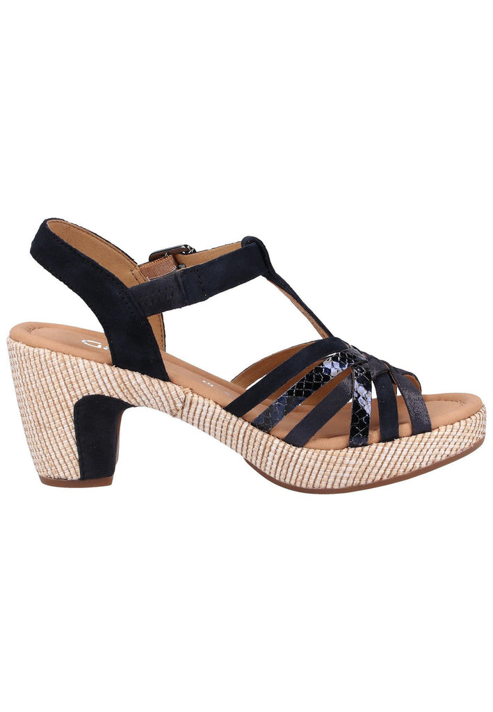 Gabor Sandalen Lederimitat Dunkelblau - surf4shoes
