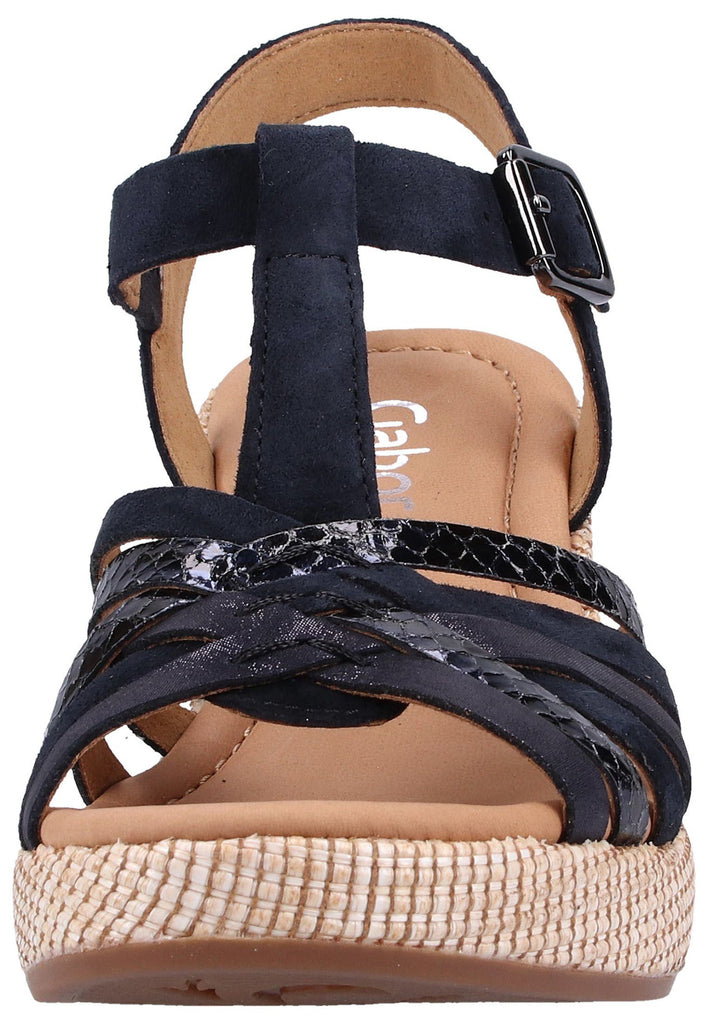 Gabor Sandalen Lederimitat Dunkelblau - surf4shoes