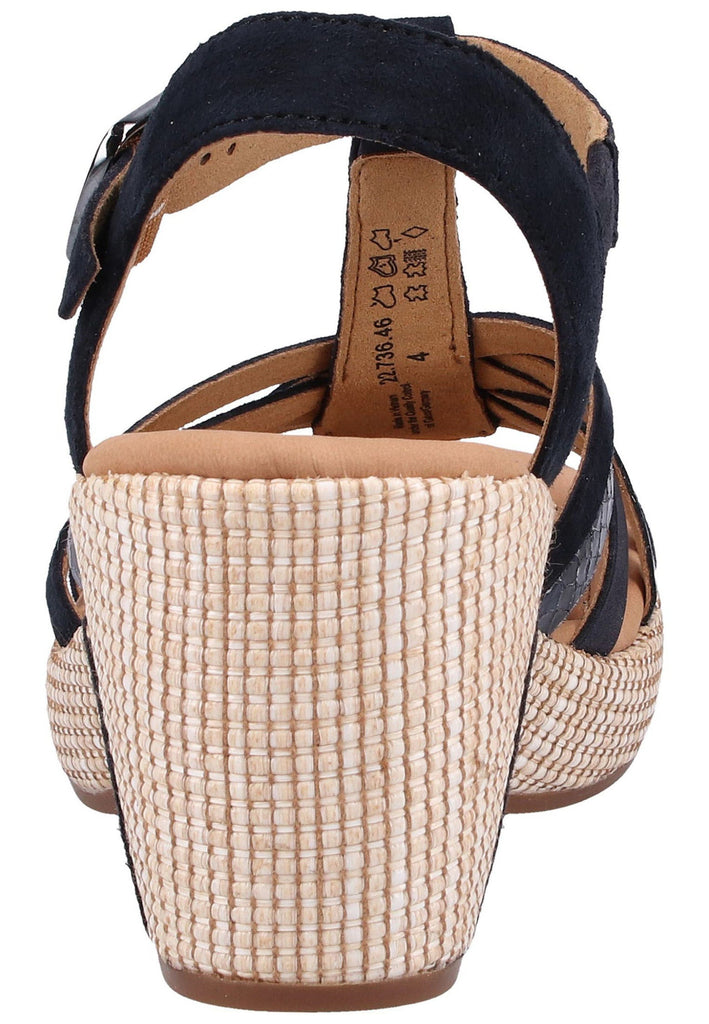 Gabor Sandalen Lederimitat Dunkelblau - surf4shoes