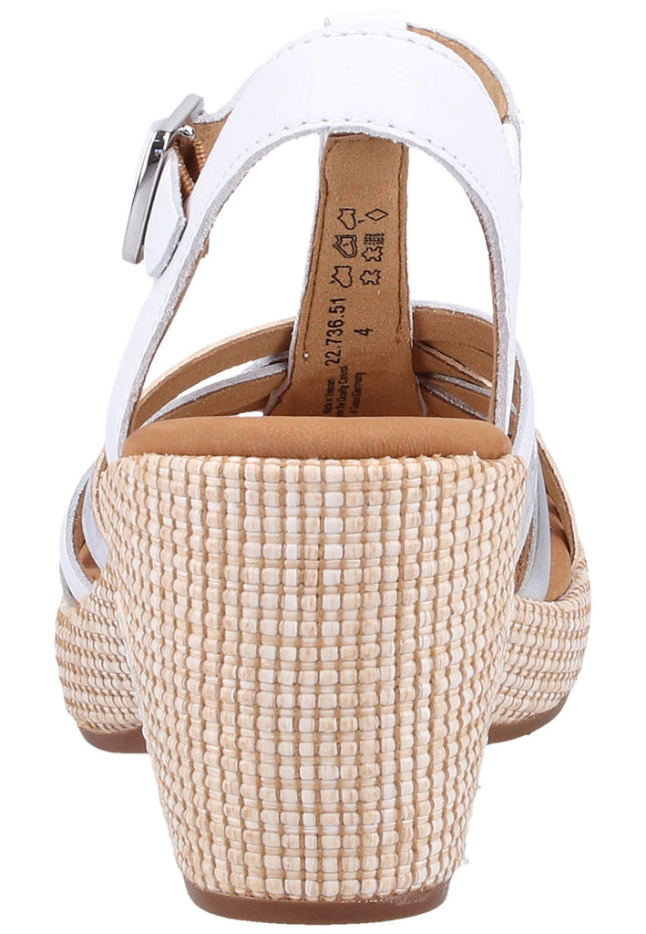 Gabor Sandalen Nappaleder Weiß - surf4shoes