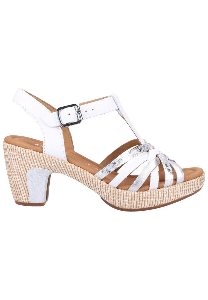 Gabor Sandalen Nappaleder Weiß - surf4shoes