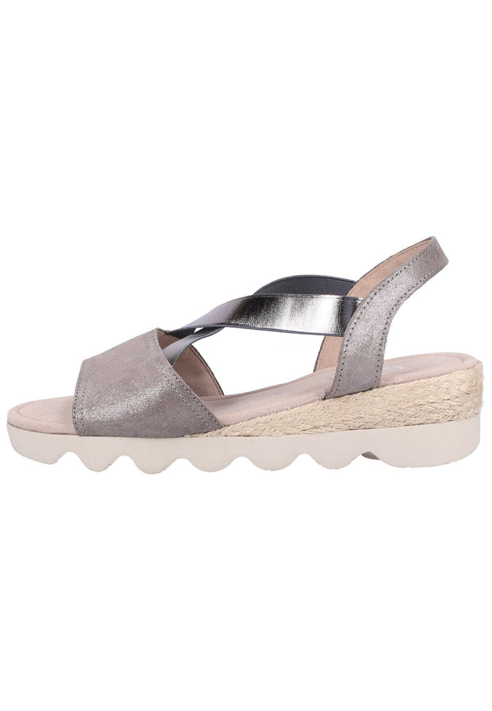 Gabor Sandalen Veloursleder Grau - surf4shoes