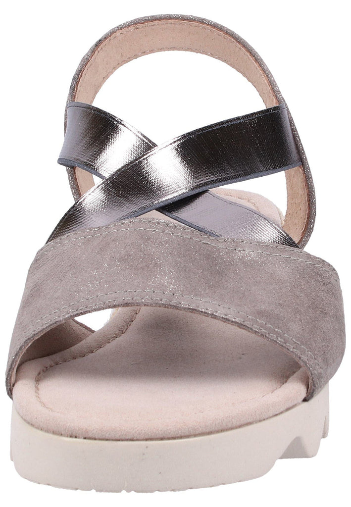 Gabor Sandalen Veloursleder Grau - surf4shoes