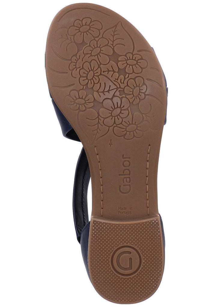 Gabor Sandalen Glattleder Dunkelblau - surf4shoes