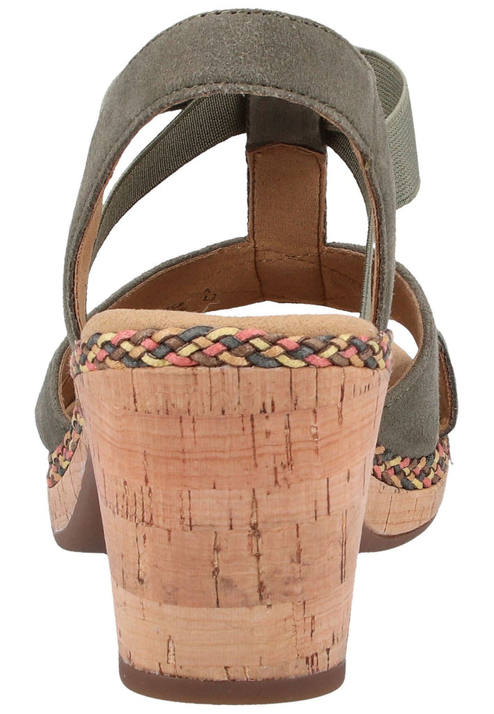 Gabor Sandalen Leder Oliv - surf4shoes