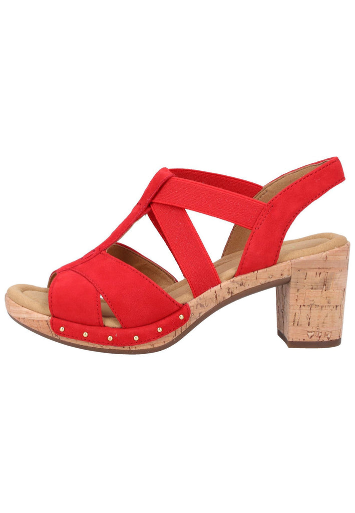 Gabor Sandalen Leder Rot - surf4shoes