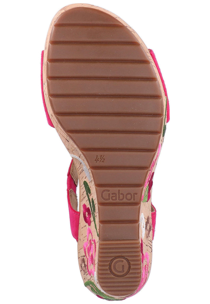 Gabor Sandalen Leder Pink - surf4shoes