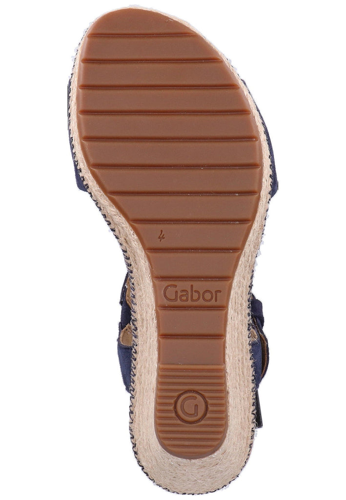 Gabor Sandalen Textil Dunkelblau - surf4shoes