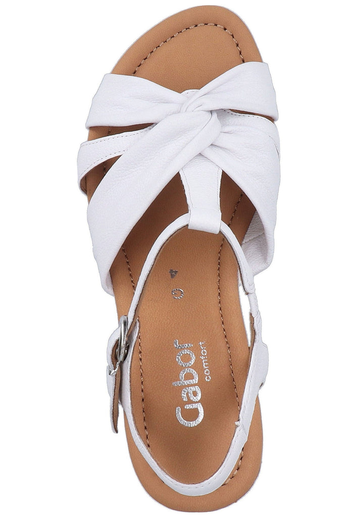 Gabor Sandalen Leder Weiß - surf4shoes