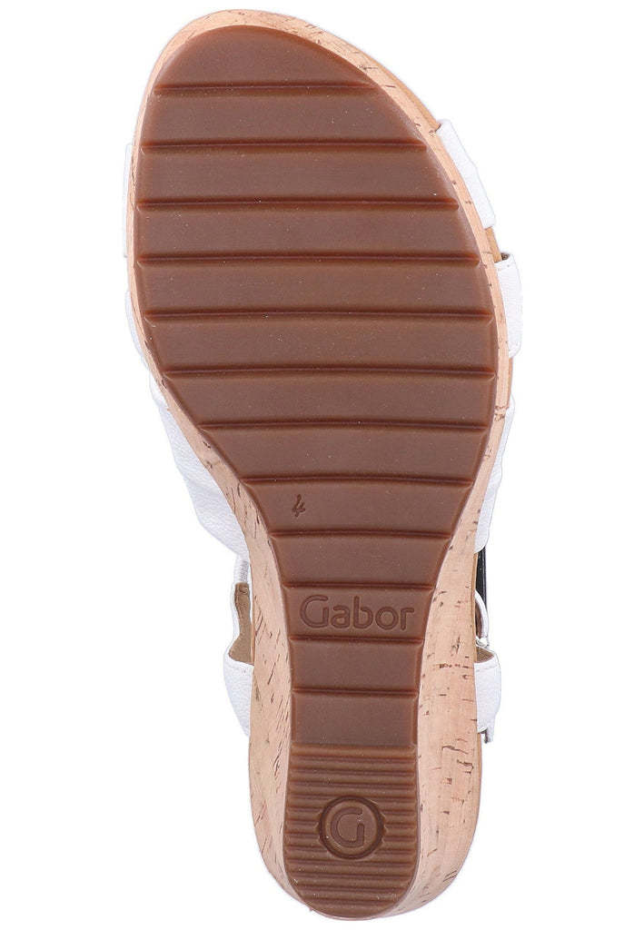 Gabor Sandalen Leder Weiß - surf4shoes