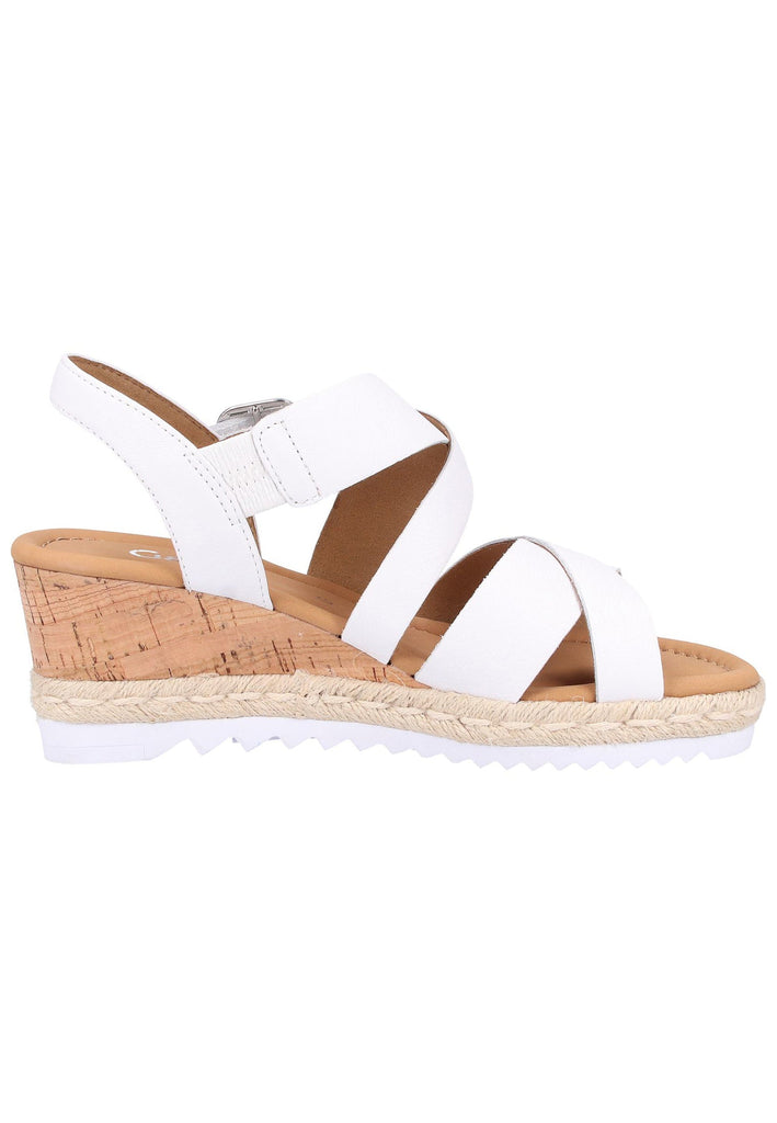 Gabor Sandalen Leder Weiß - surf4shoes