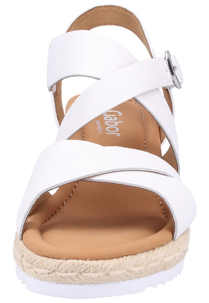 Gabor Sandalen Leder Weiß - surf4shoes