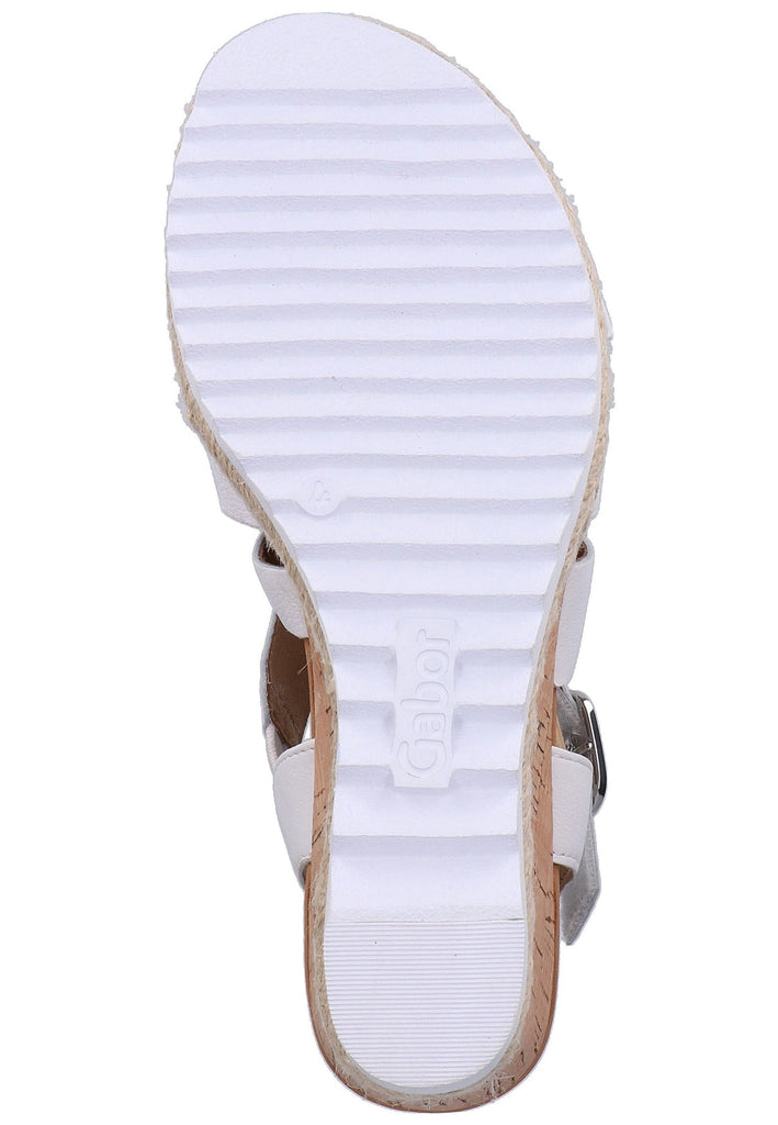 Gabor Sandalen Leder Weiß - surf4shoes