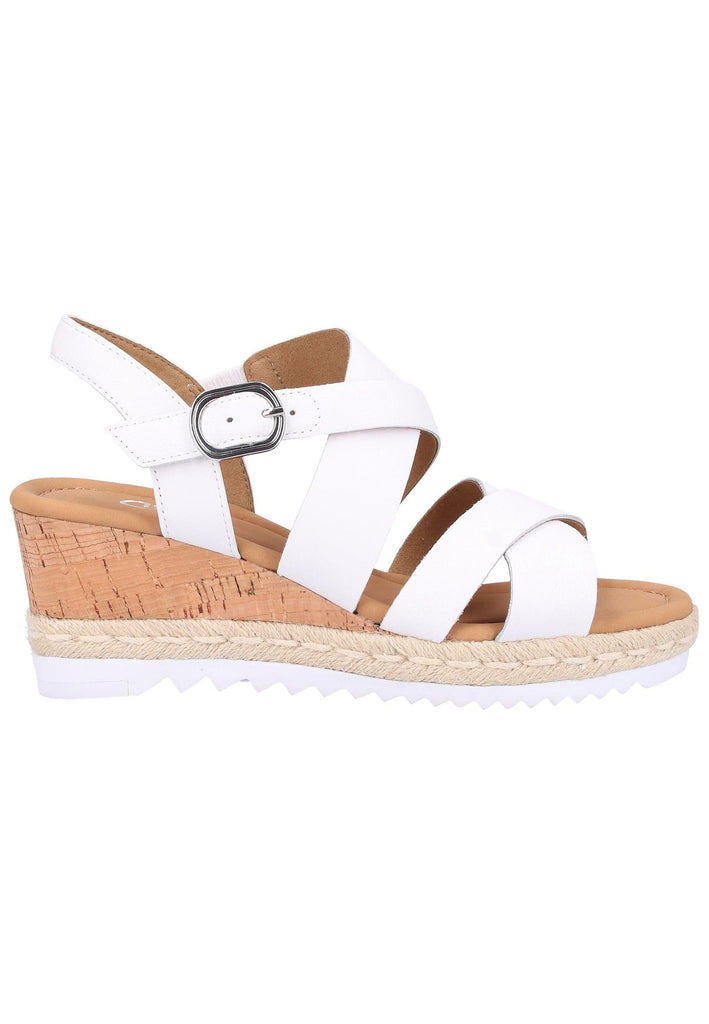 Gabor Sandalen Leder Weiß - surf4shoes