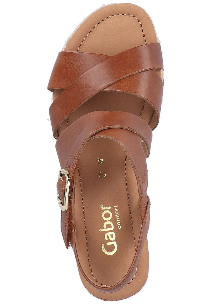 Gabor Sandalen Leder Braun - surf4shoes