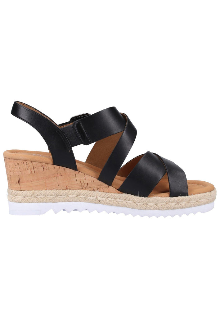 Gabor Sandalen Leder Schwarz - surf4shoes