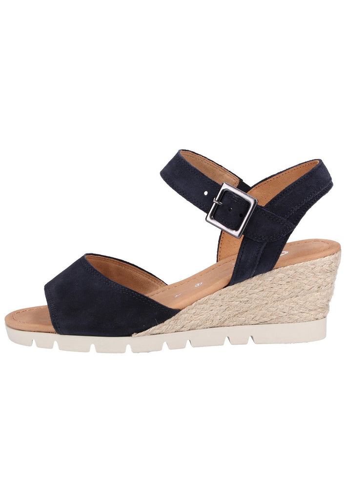 Gabor Sandalen Veloursleder Dunkelblau - surf4shoes
