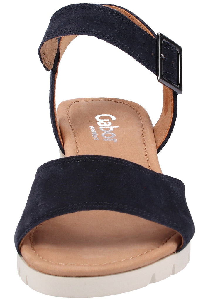 Gabor Sandalen Veloursleder Dunkelblau - surf4shoes