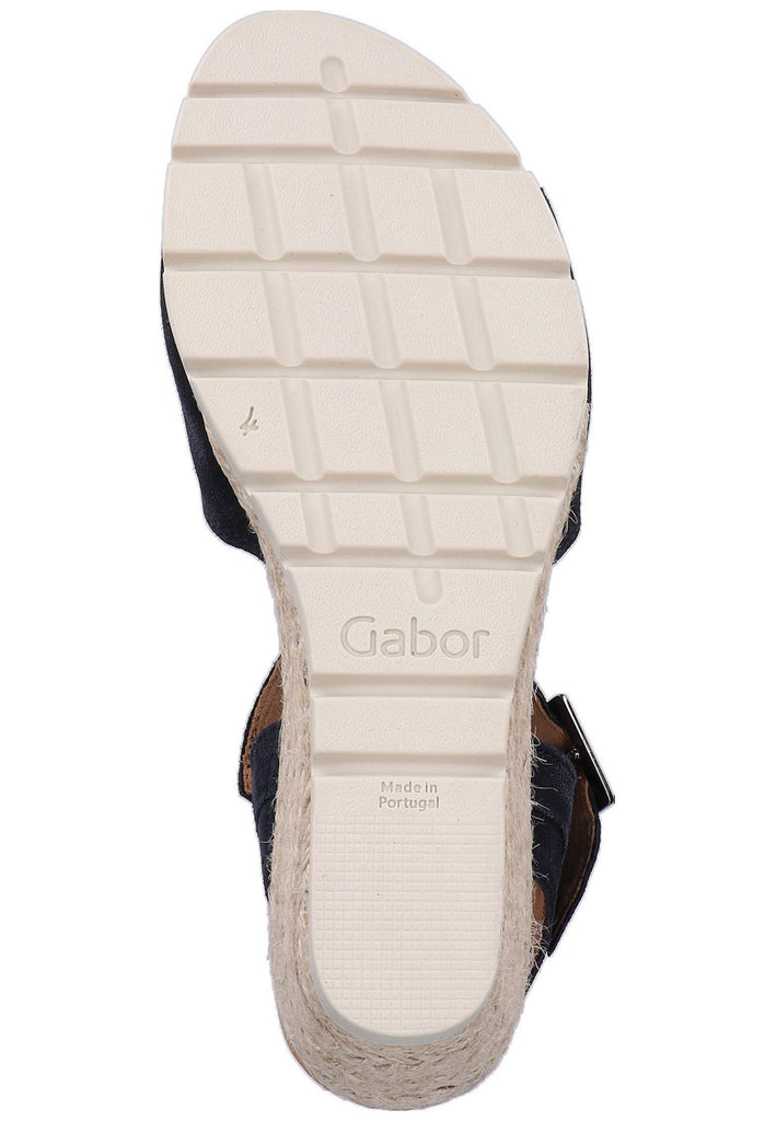 Gabor Sandalen Veloursleder Dunkelblau - surf4shoes