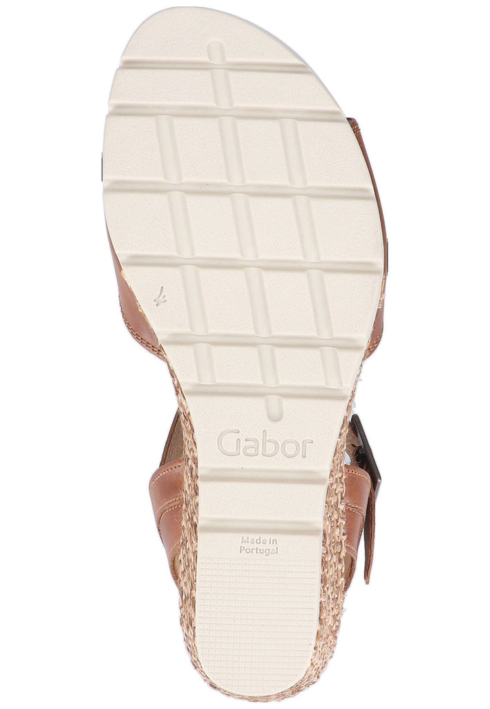 Gabor Sandalen Leder Braun - surf4shoes