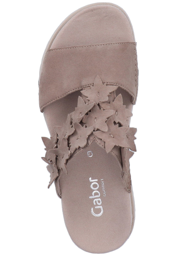 Gabor Pantoletten Leder Braun - surf4shoes