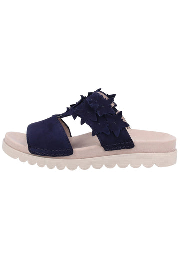 Gabor Pantoletten Leder Dunkelblau - surf4shoes