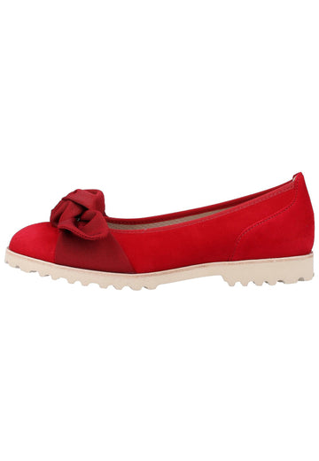 Gabor Ballerinas Leder Rot - surf4shoes