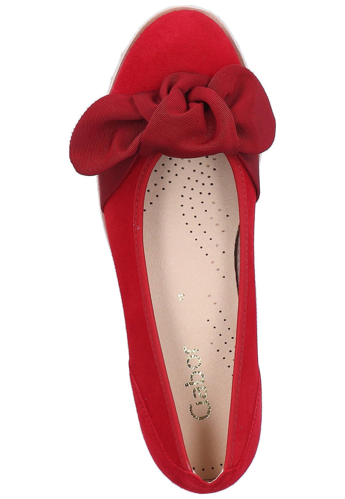 Gabor Ballerinas Leder Rot - surf4shoes
