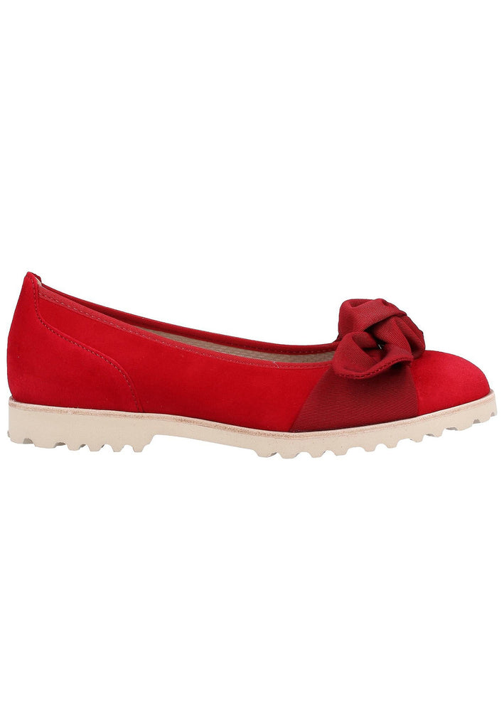 Gabor Ballerinas Leder Rot - surf4shoes