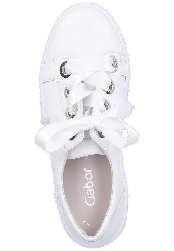 Gabor Sneaker Leder Weiß - surf4shoes