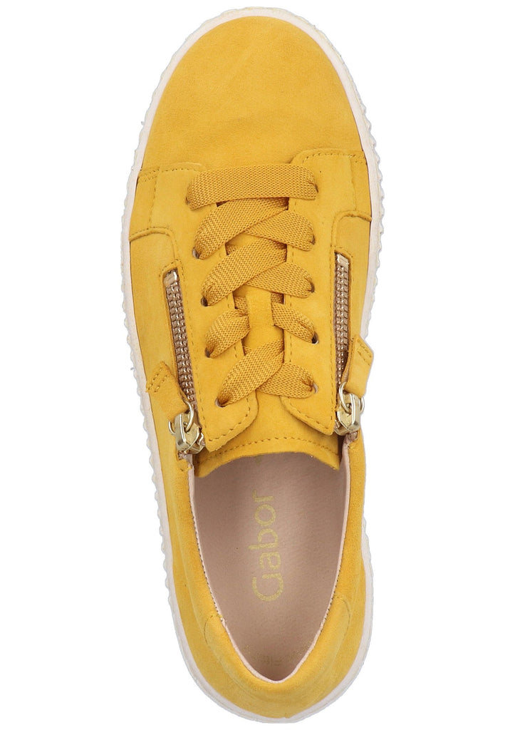 Gabor Sneaker Leder Gelb - surf4shoes