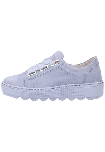 Gabor Sneaker Leder Blau - surf4shoes