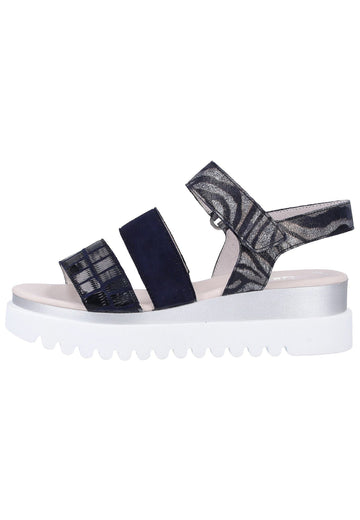 Gabor Sandalen Leder Blau - surf4shoes