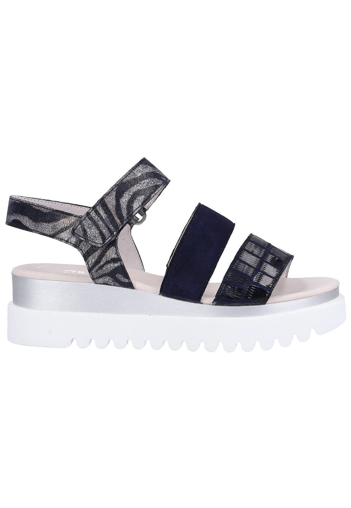 Gabor Sandalen Leder Blau - surf4shoes