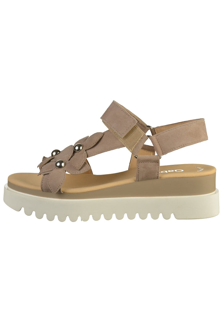 Gabor Sandalen Leder Beige - surf4shoes