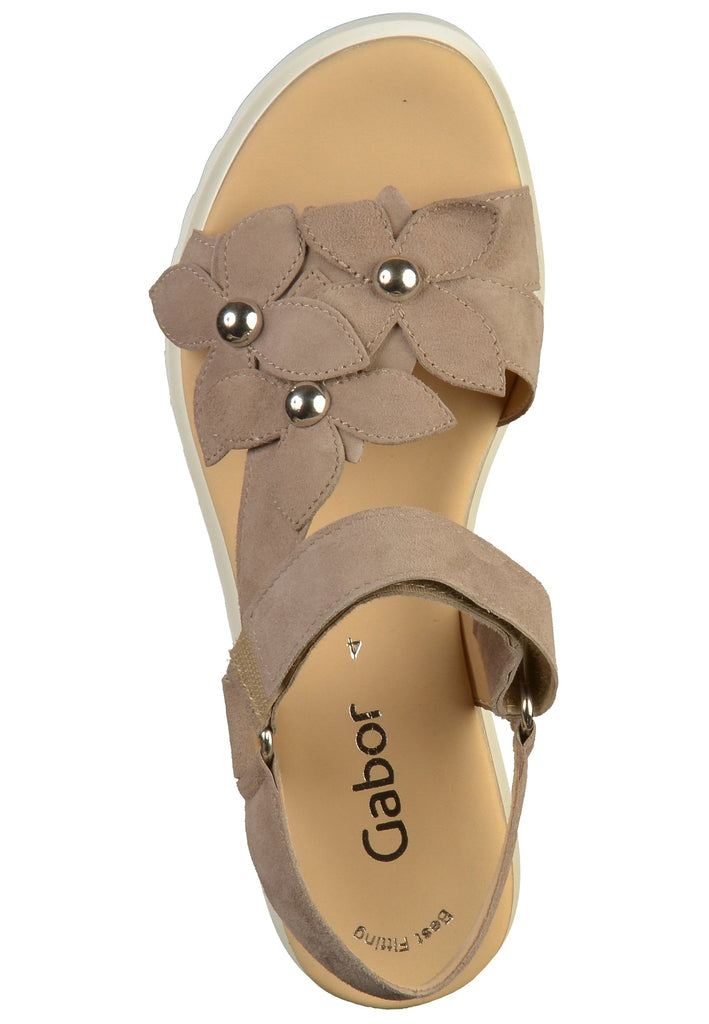 Gabor Sandalen Leder Beige - surf4shoes