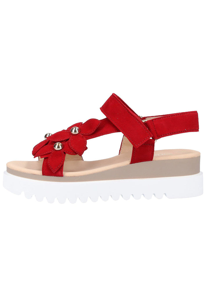 Gabor Sandalen Leder Rot - surf4shoes
