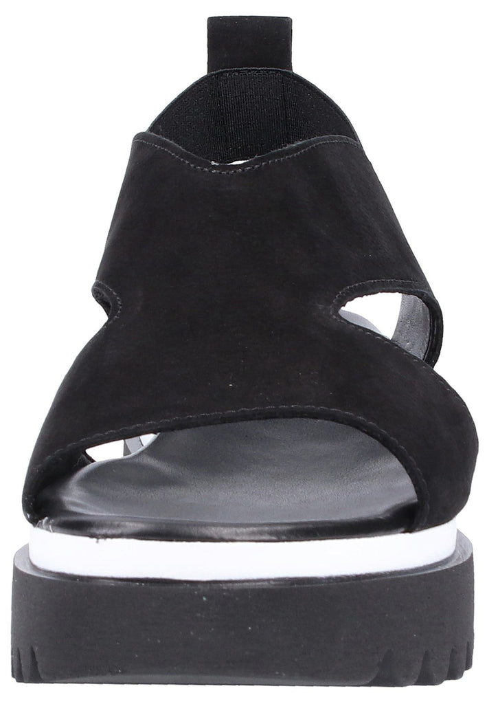 Gabor Sandalen Nubukleder Schwarz - surf4shoes